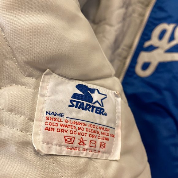 Starter - Los Angeles Dodgers vintage Satin Bomber Jacket (1989) L - Picture 2 of 5